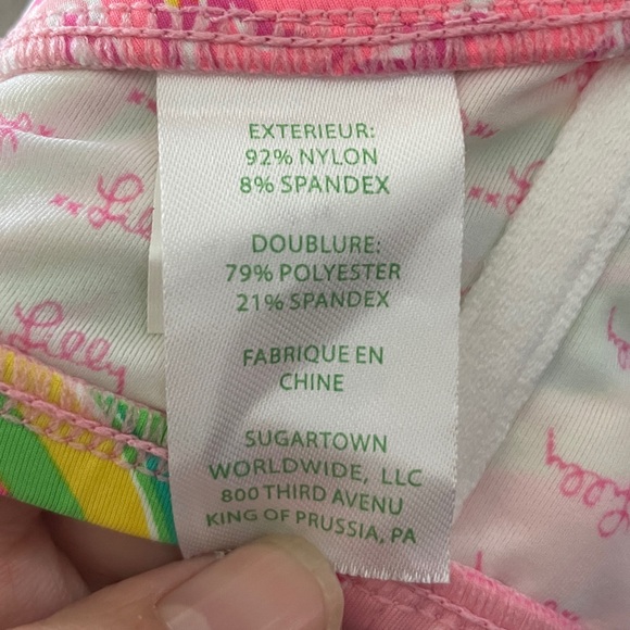 Lilly Pulitzer Hannah Ruffle Bikini set in All Nighter Flamingo Print - Picture 9 of 14